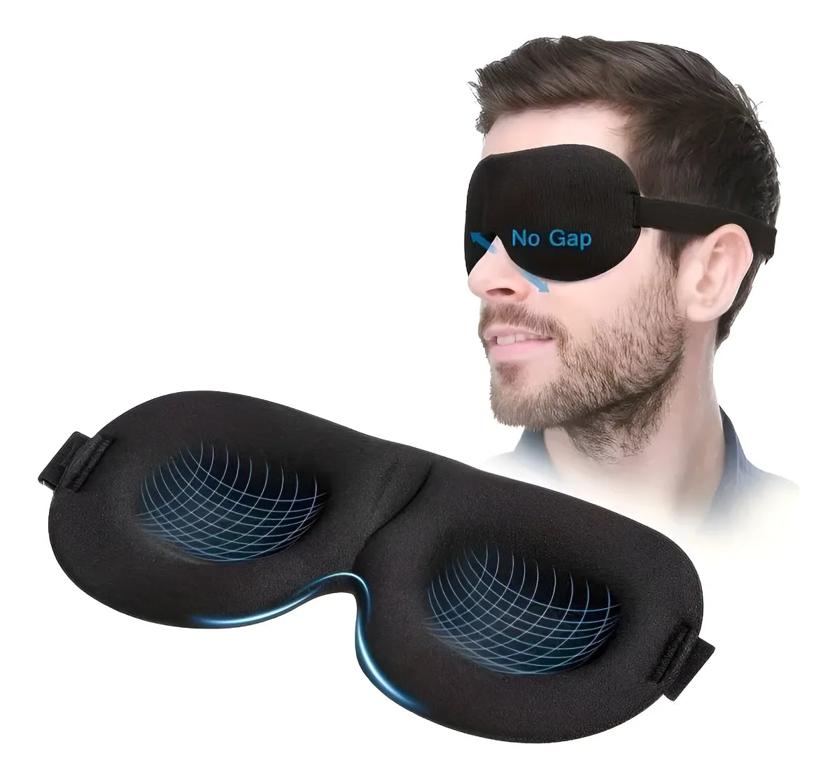 Antifaz 3d Blackout Sleep Mask Para Dormir Profundo
