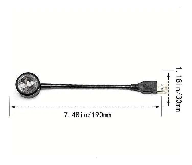 Accesorio Auto Led Rgb Pieza Led Ambiente Fiesta Plug & Play