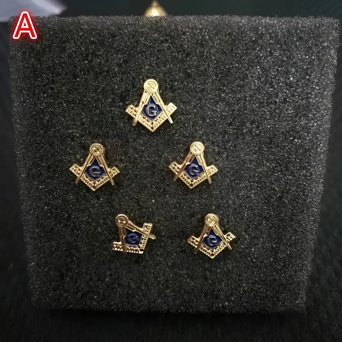 Pin Broche Mason Masonico Grado Compas Escuadra Acacia
