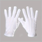 Guantes Tela Blancos Para Abanderados, Militares, Etc