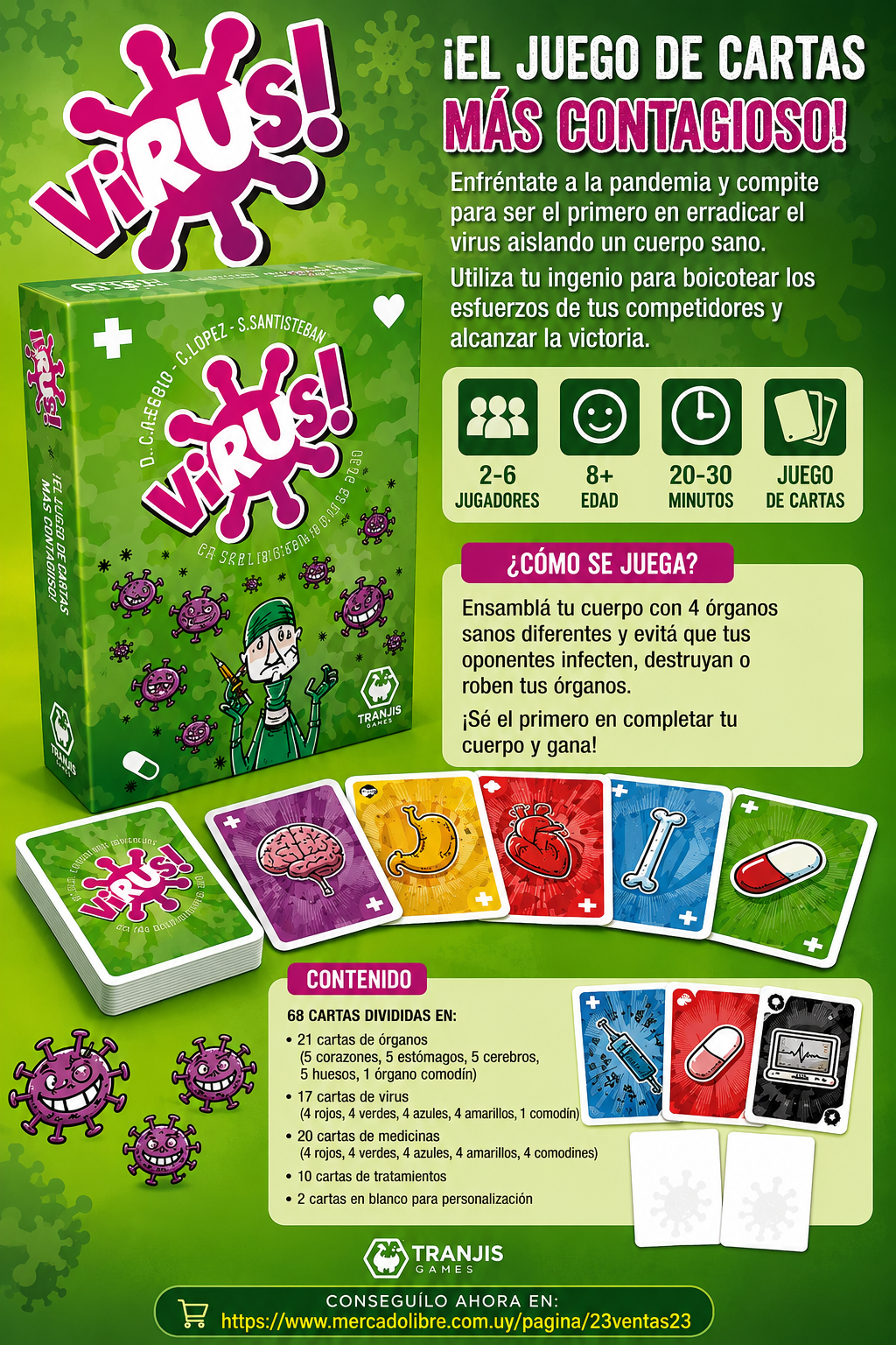 Juego Virus! Tranjis Games Juego Viral