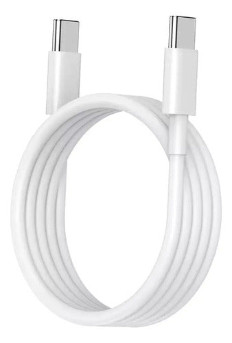 Cable Usb Tipo C A Tipo C | Carga Rápida 10-20w Blanco