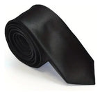 Kit Elegancia Corbatín Negro Skinny + Traba Corbata Clip