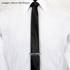 Corbata Corbatin Negro Skinny Negro Lisa 142 Cm