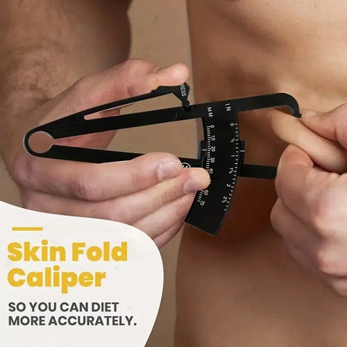 Kit Fitness Plicómetro Caliper + Cinta + Entrenador Pulmonar