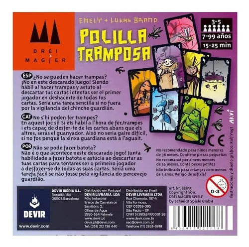 Combo Rapidez Slapburger + Polilla Tramposa Juegos De Cartas