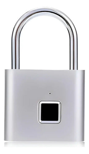 Candado Huella Dactilar Smart Inteligente Valija Viaje Ip56 Plateado