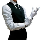 24 Guantes Blancos Algodón | Abanderados Y Uso Profesional Blanco