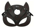 Máscara De Zorro De Cuero Pu Negro Swing Negro Zorro Swing
