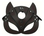 Máscara De Zorro De Cuero Pu Negro Swing Negro Zorro Swing