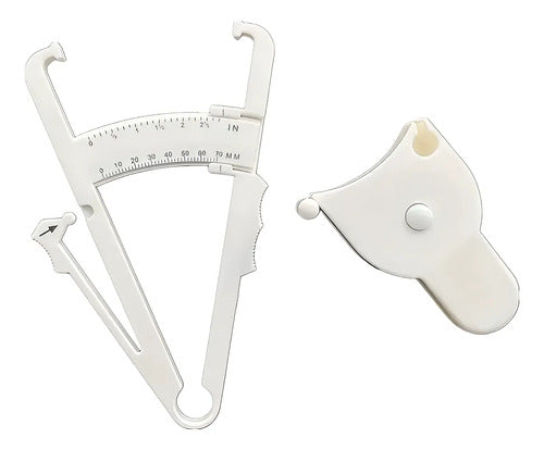 Kit Fitness Plicómetro Caliper + Cinta + Entrenador Pulmonar