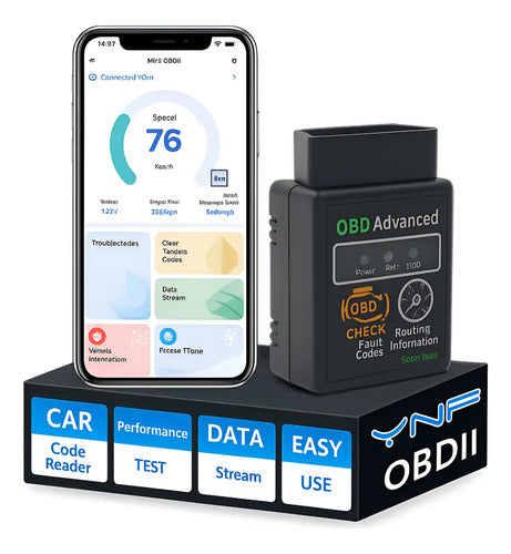 Scanner Diagnostico Auto Obd2 Bluethoot Inalambrico Con App