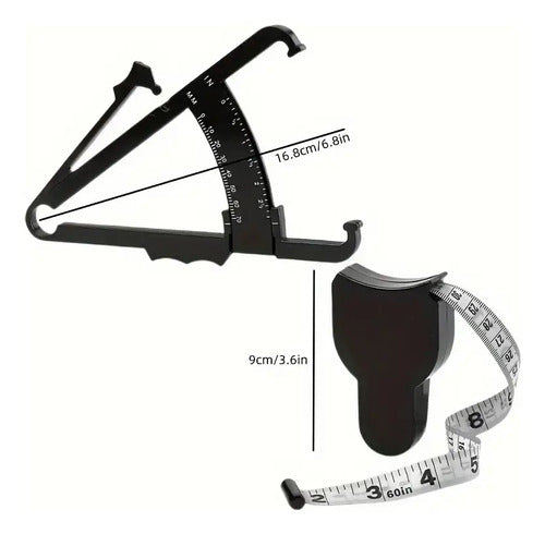 Plicometro Caliper Para Medir Grasa Corporal Cinta De Regalo