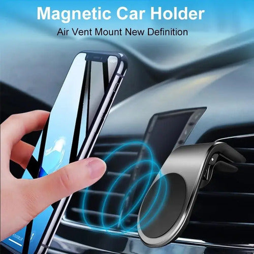 Soporte Magnético Clicshop Celular Auto Rejilla Ventilación 360° Universal Sujeto