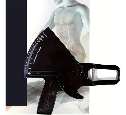 Gran Plicometro Pro Caliper Herramienta Medir Grasa Corporal Negro