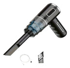 Aspiradora Inalámbrica Portátil Carga Usb, Auto, Potencia Negro