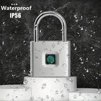 Candado Huella Dactilar Smart Inteligente Valija Viaje Ip56 Plateado