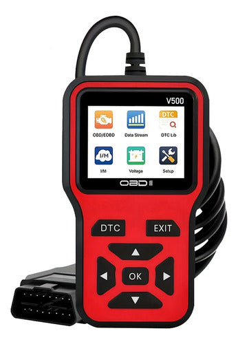 Kit Diagnóstico Auto Escáner Obd2 V500 + Probador Eléctrico