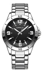 Reloj Crrju Hombre| Lujo Clásico, Acero | Manecilla Nocturna