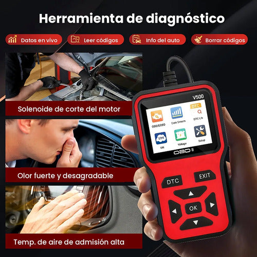 Kit Conductor Escáner Obd2 V500 + Alcoholímetro Digital
