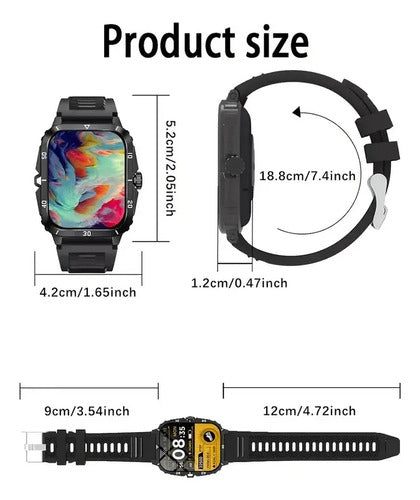 Smartwatch Deportivo Greenport Para Hombres | Pantalla Hd